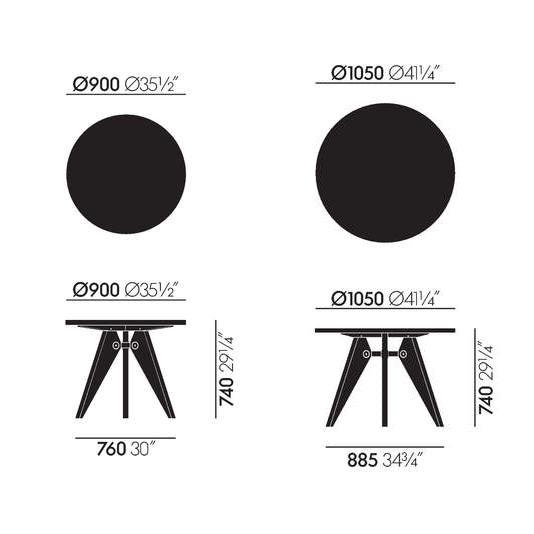 Guéridon table.