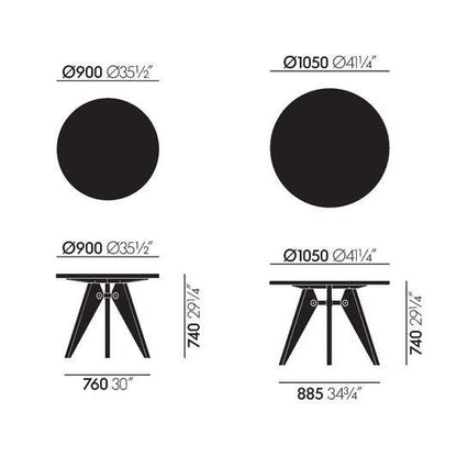 Guéridon table.