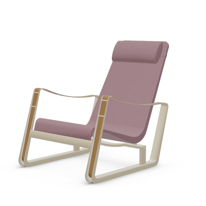 Cite Lounge Chair (Prouve Blanc Colombe (Ecru) powder-coated (smooth)) by Vitra