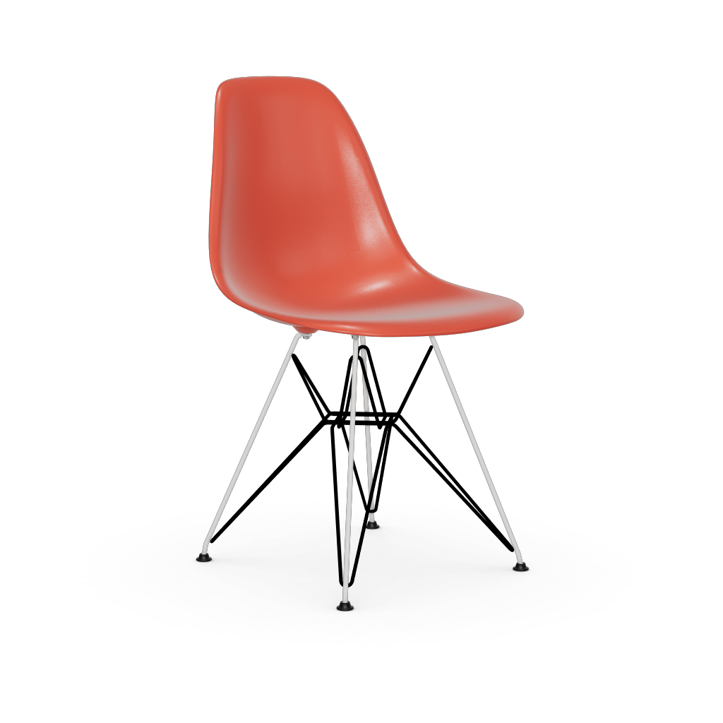 Eames Plastic Side Chair DSR (without upholstery).