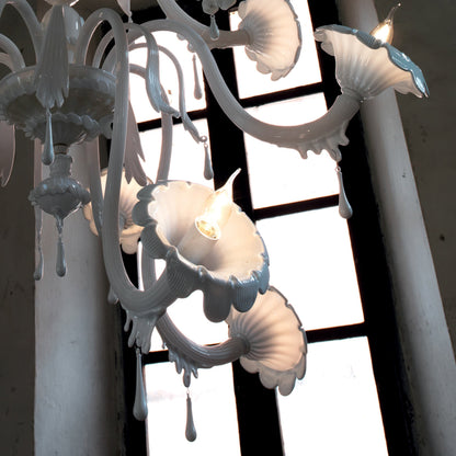 AU REVOIR - Glass chandelier.