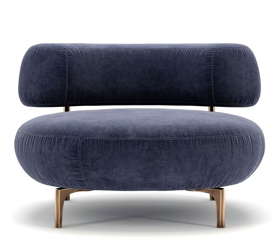 [Domestic Stock] ELLA - Upholstered fabric armchair (Category - Fabric | P3)