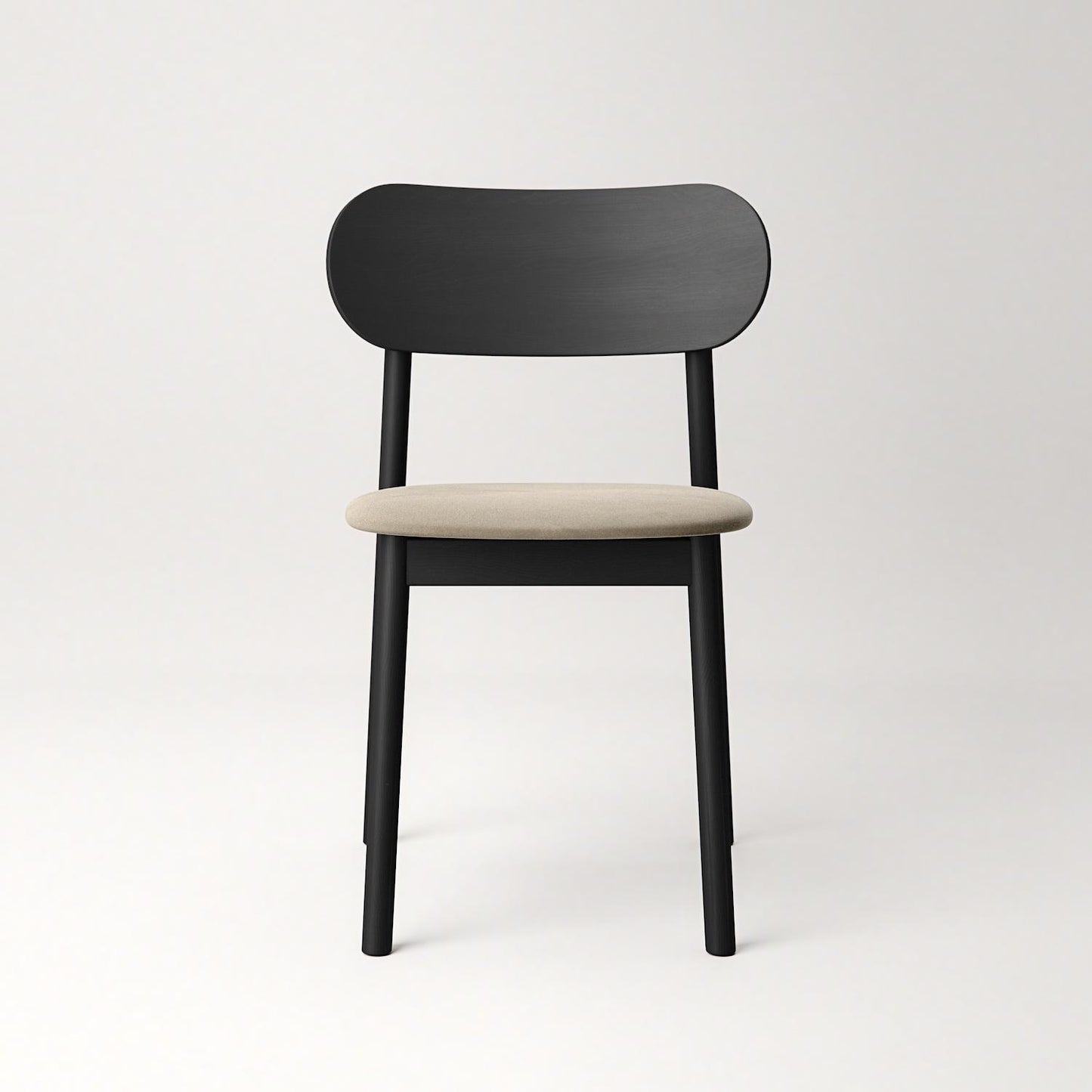 Decotique Elephant Dining Chair Black/Beige Velvet