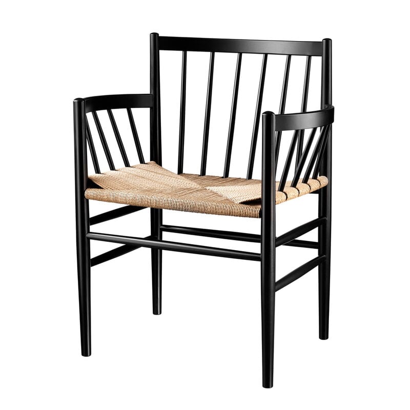 J81 chair by FDB Møbler #black beech #