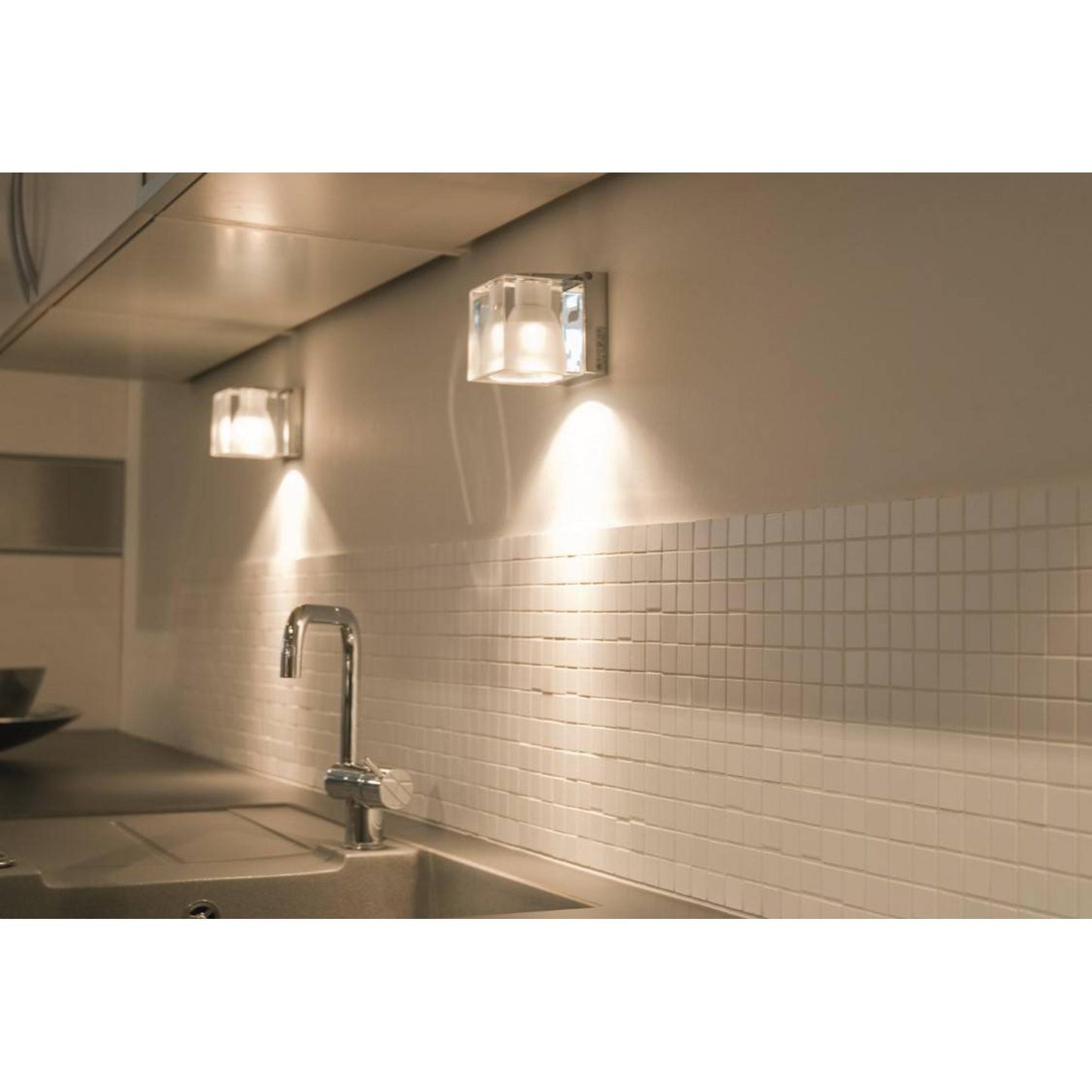 Fabbian Ice Cube Classic Wall & Ceiling Light Clear