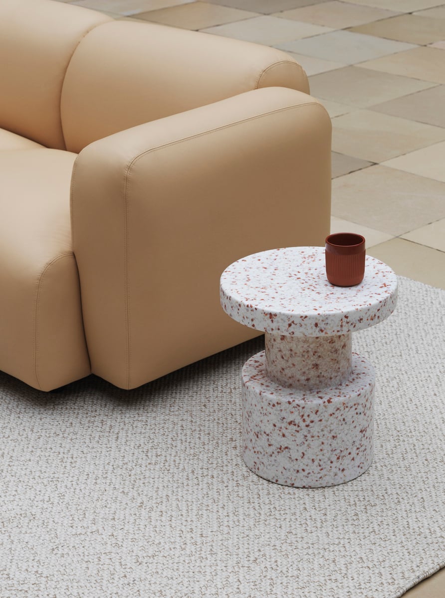 Bit stool, white