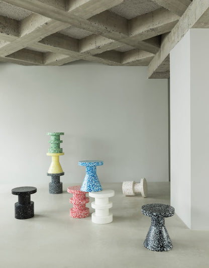 Bit stool, white