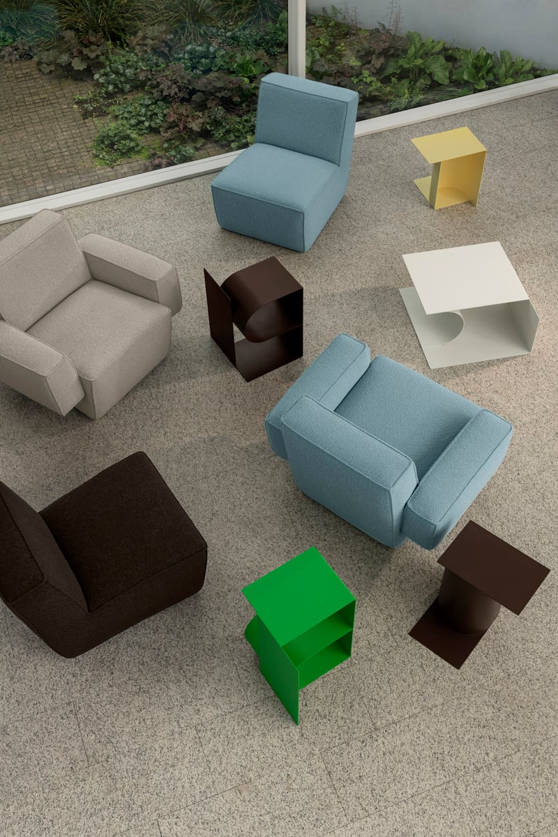Glyph Gamma side table, chocolate brown