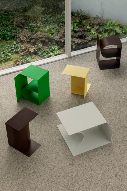 Glyph Gamma side table, chocolate brown