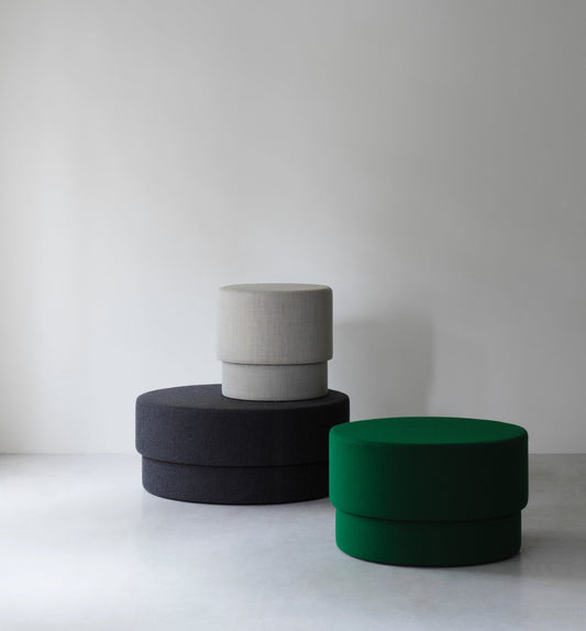 Silo pouf, medium, green