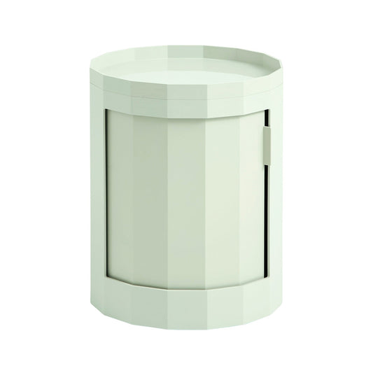 Facet cabinet incl. feet and castors, low, soft mint