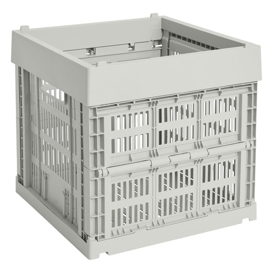 Colour Crate, Cube, recycled plastic, grey