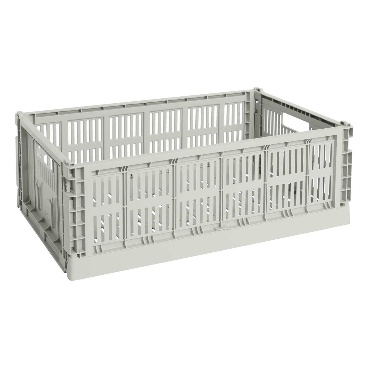 Colour Crate, L, recycled plastic, grey
