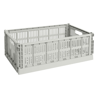 Colour Crate, L, recycled plastic, grey