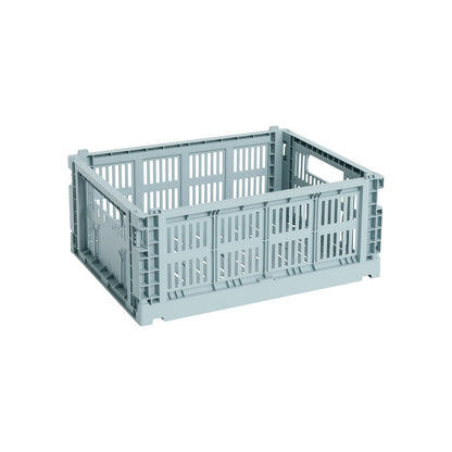 Colour Crate, M, recycled plastic, dusty blue
