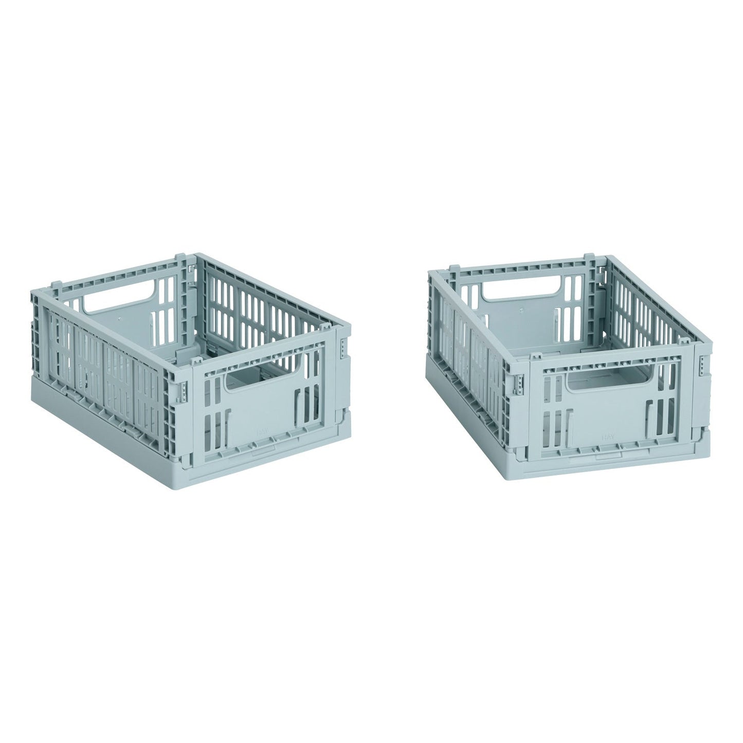 Colour Crate Mini, recycled plastic, 2 pcs, dusty blue