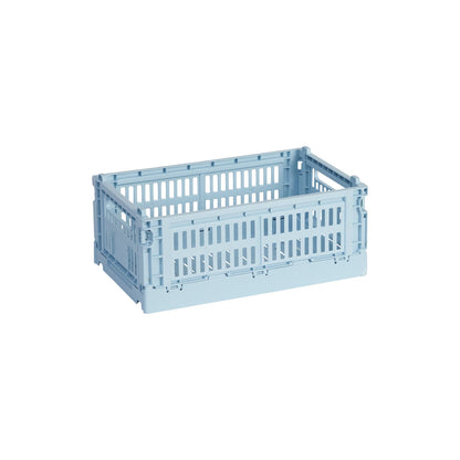 Colour Crate, S, recycled plastic, soft blue