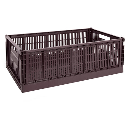 Colour Crate, XL, recycled plastic, bordeaux