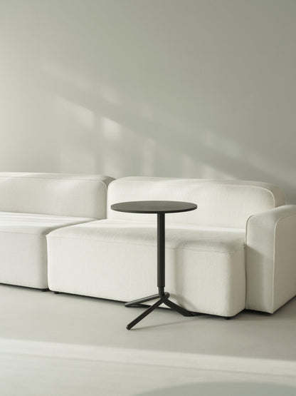 Lift side table, dark brown