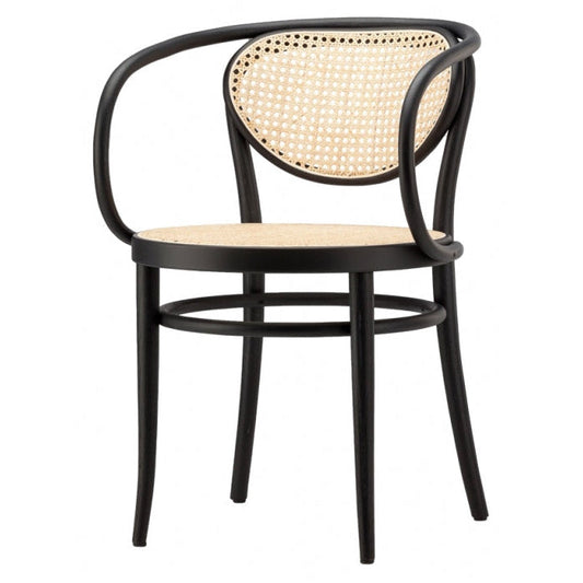 210 R - Chair with seat and backrest in cane work.