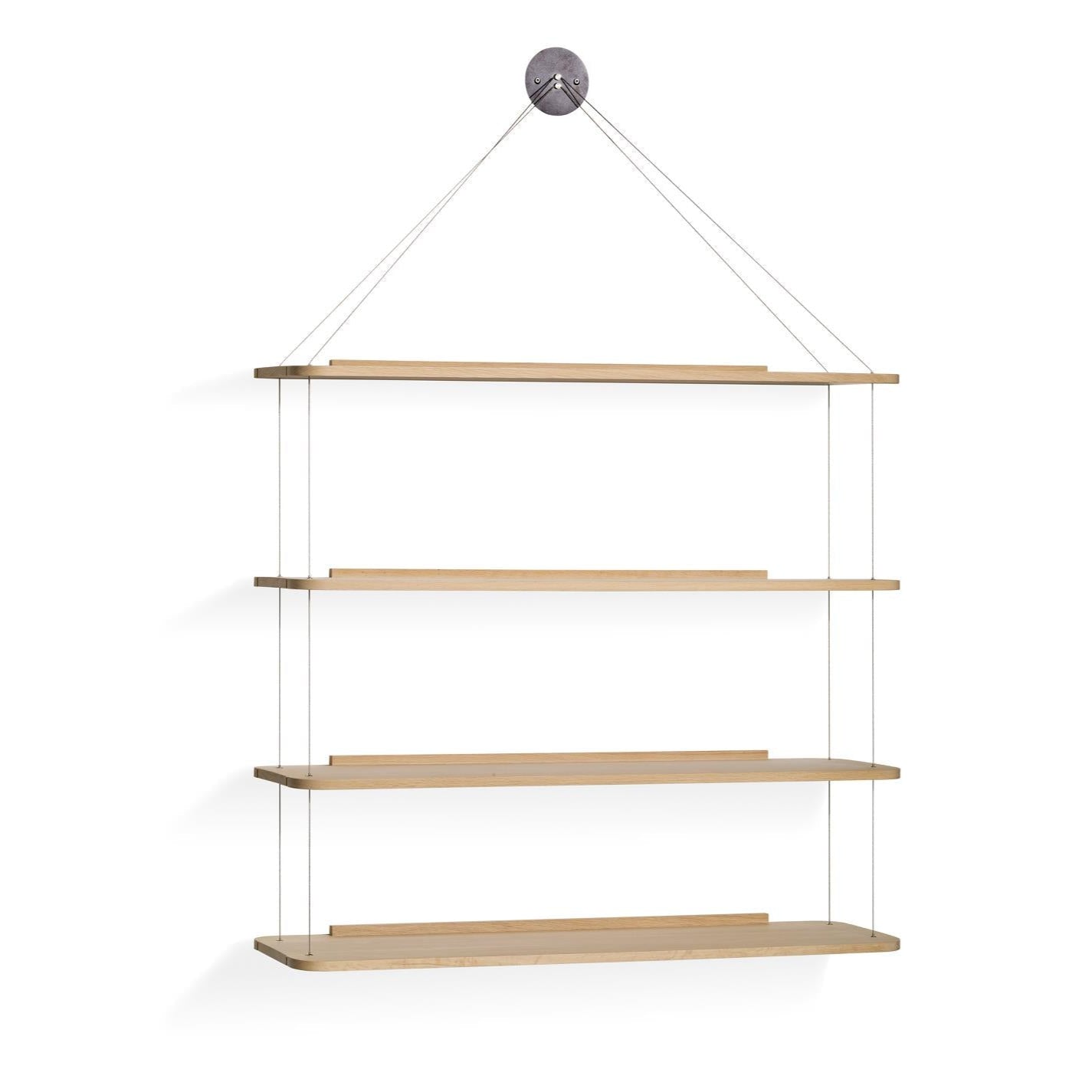 LIBRERIA PENSILE - Floating oak bookcase.
