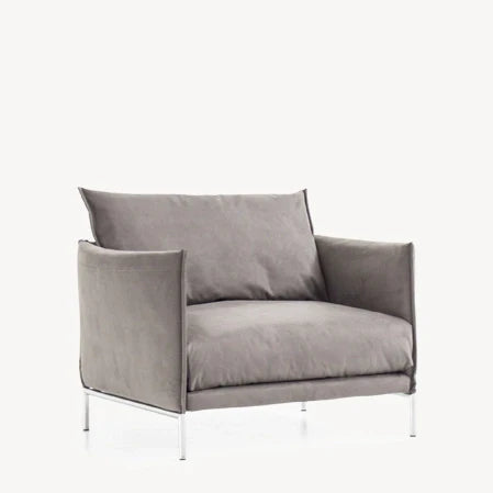 GENTRY - Fabric or leather armchair