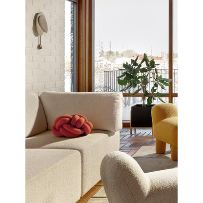 Design House Stockholm Knot Cushion Orange Red