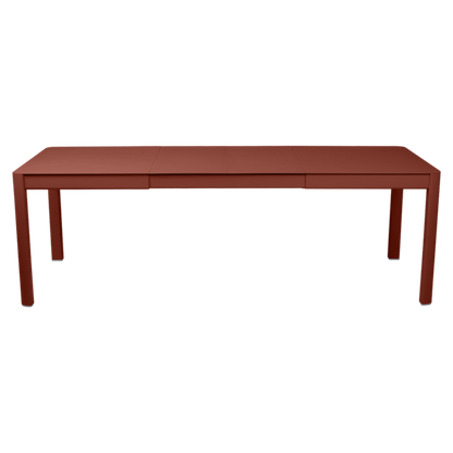 RIBAMBELLE TABLE WITH 2 EXTENSIONS 149/234 X 100 CM by Fermob #RED OCHRE