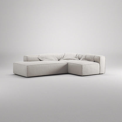Decotique Grand 3-Seater Lounge Sofa Open End Left Moonwhite