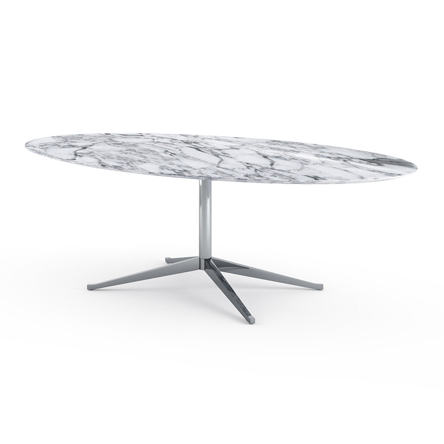 Florence Knoll Table Desk - Oval Marble Writing Desk 244x137