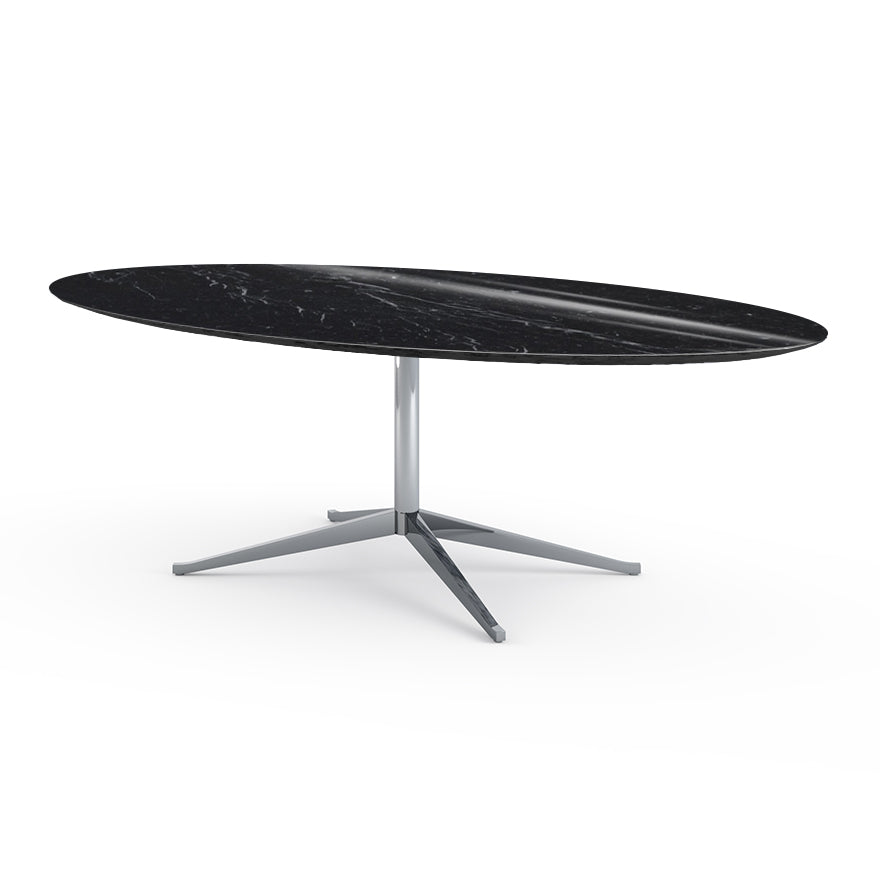 Florence Knoll Table Desk - Oval Marble Writing Desk 244x137