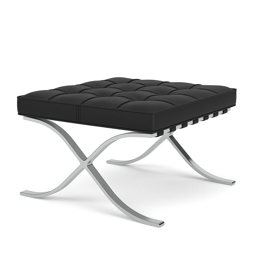 Barcelona - leather footstool.