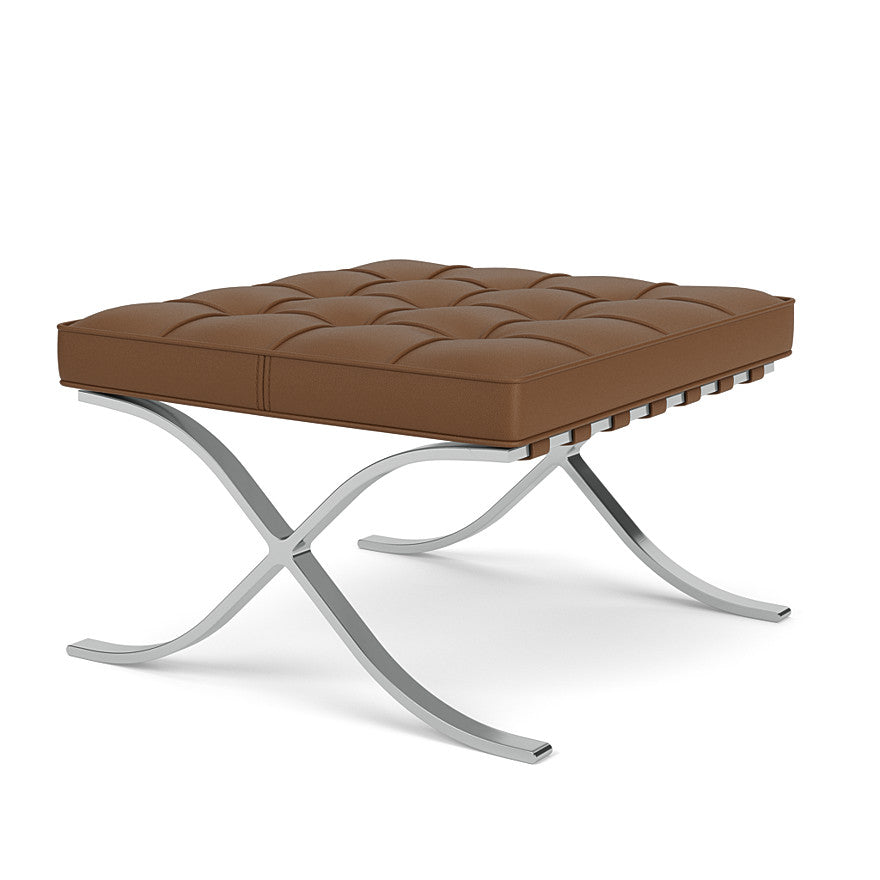 Barcelona - leather footstool.