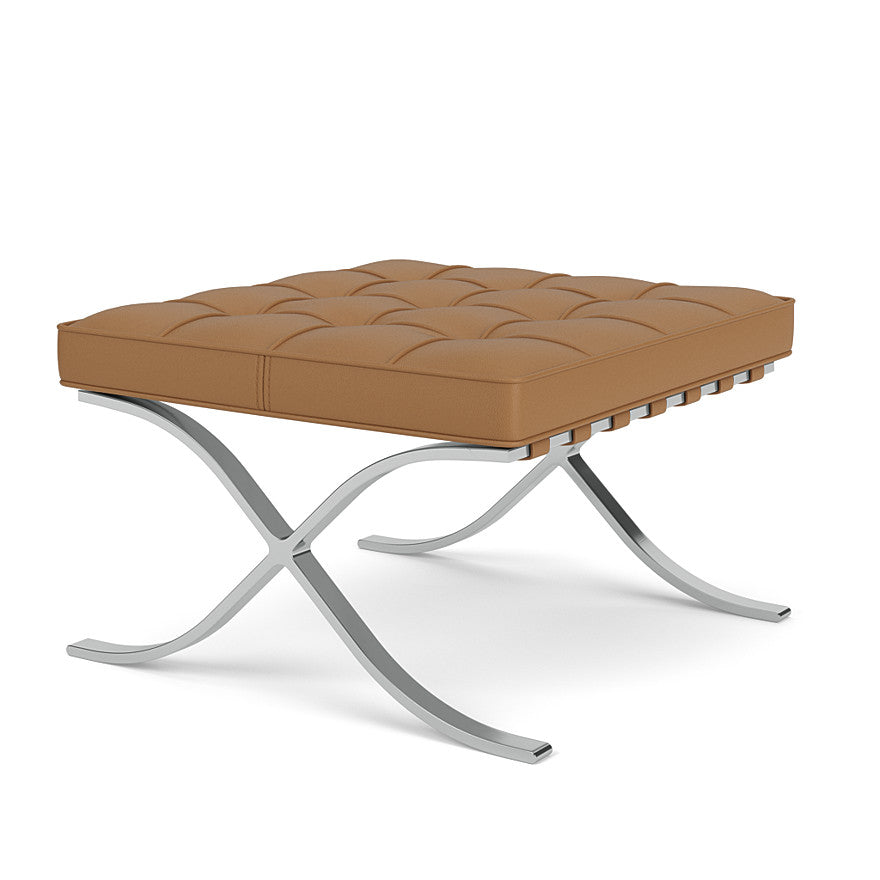 Barcelona - leather footstool.