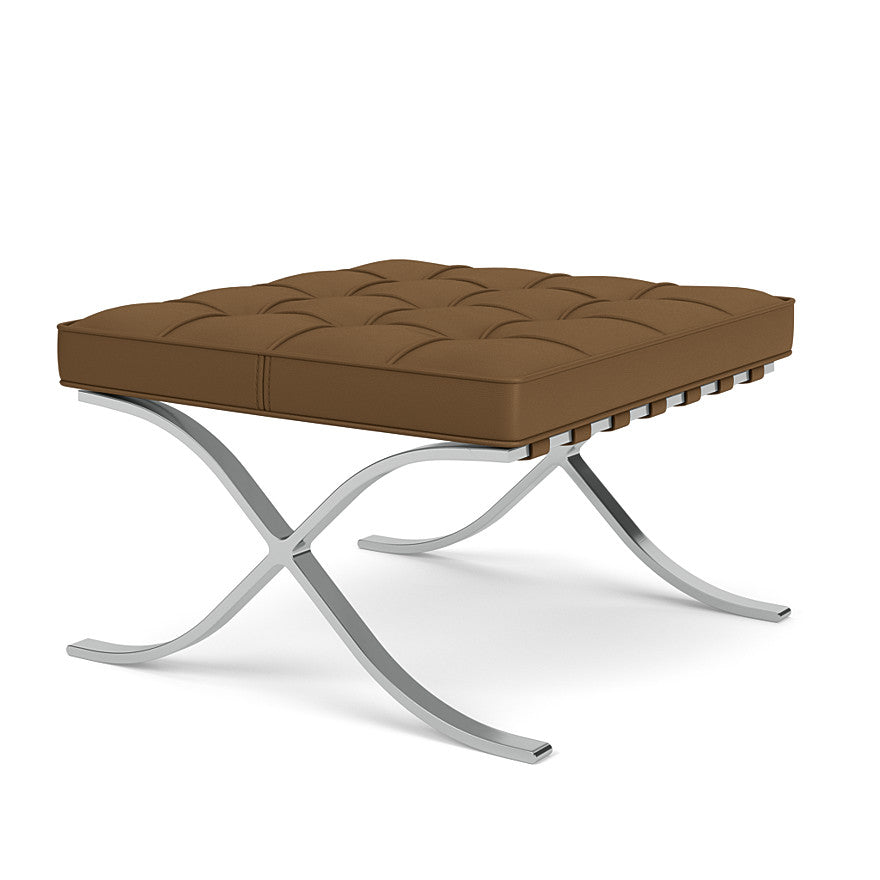 Barcelona - leather footstool.