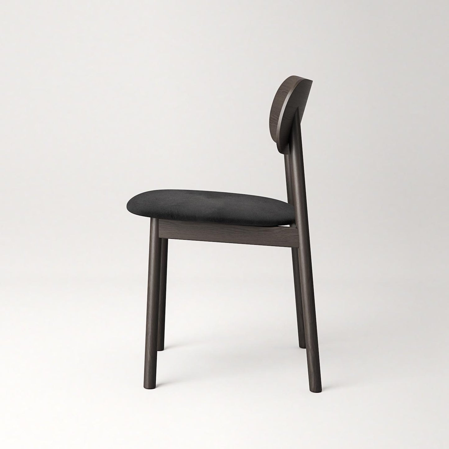 Decotique Elephant Dining Chair Dark Oak/Black Velvet