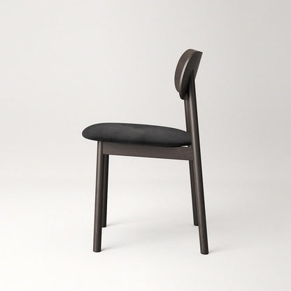 Decotique Elephant Dining Chair Dark Oak/Black Velvet