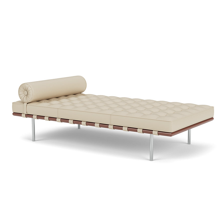 Barcelona - Tufted Upholstered Leather Daybed.