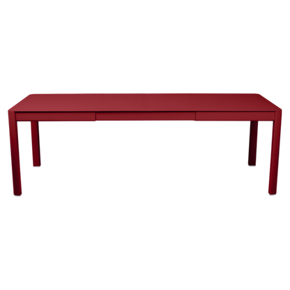 RIBAMBELLE TABLE WITH 2 EXTENSIONS 149/234 X 100 CM by Fermob #POPPY