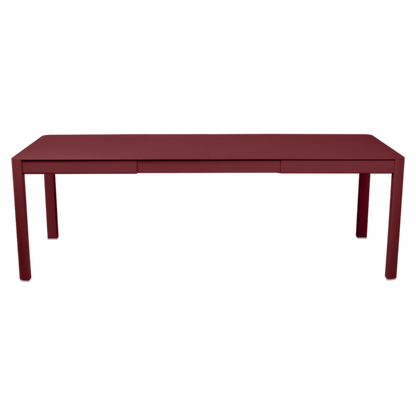 RIBAMBELLE TABLE WITH 2 EXTENSIONS 149/234 X 100 CM by Fermob #CHILI