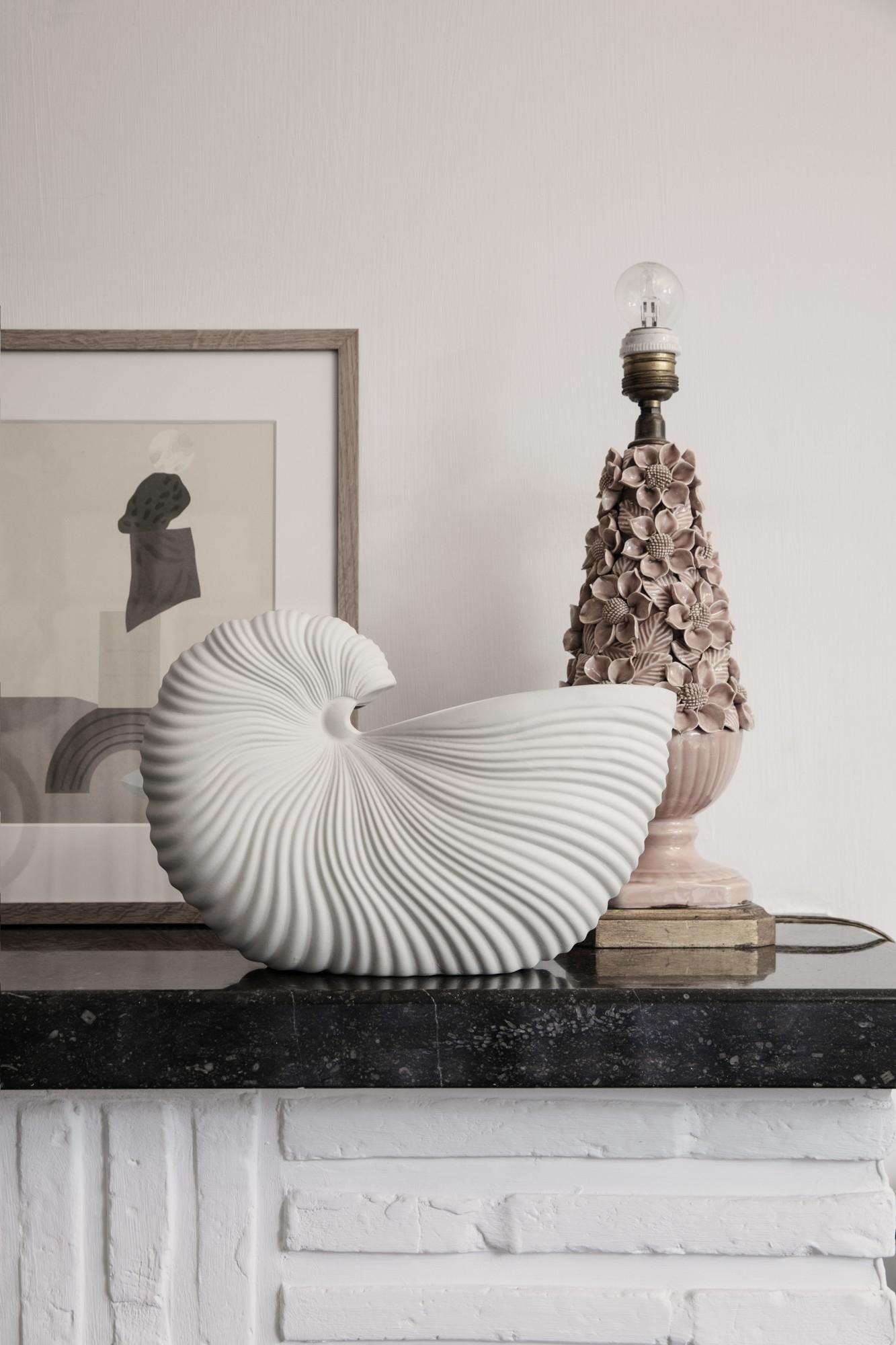 Ferm Living Shell Pot Pale White