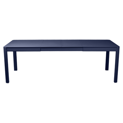 RIBAMBELLE TABLE WITH 2 EXTENSIONS 149/234 X 100 CM by Fermob #DEEP BLUE
