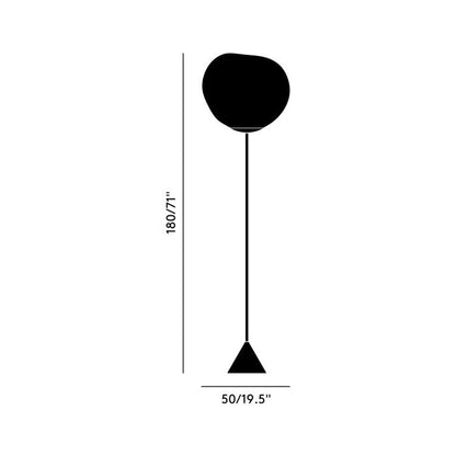 MELT CONE SLIM - Metal and polycarbonate LED floor lamp.