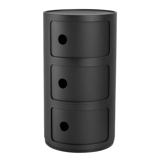 Componibili Recycled storage unit, 3 modules, matt black