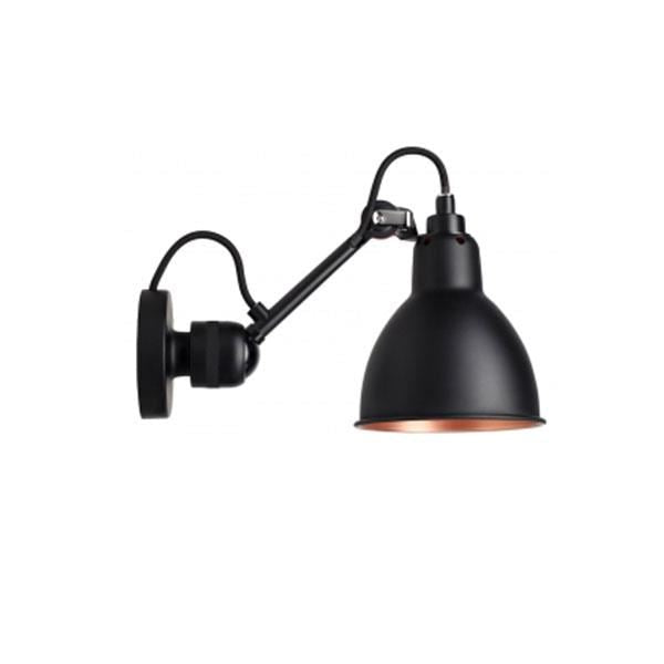 N304 Wall Lamp by Lampe Gras #Mat Black & Mat Black/copper Hardwired
