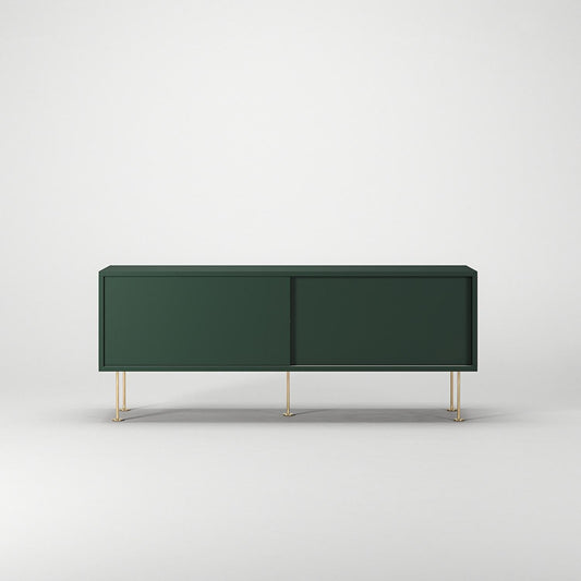 Decotique Vogue TV Bench with Legs 136 Green/Brass