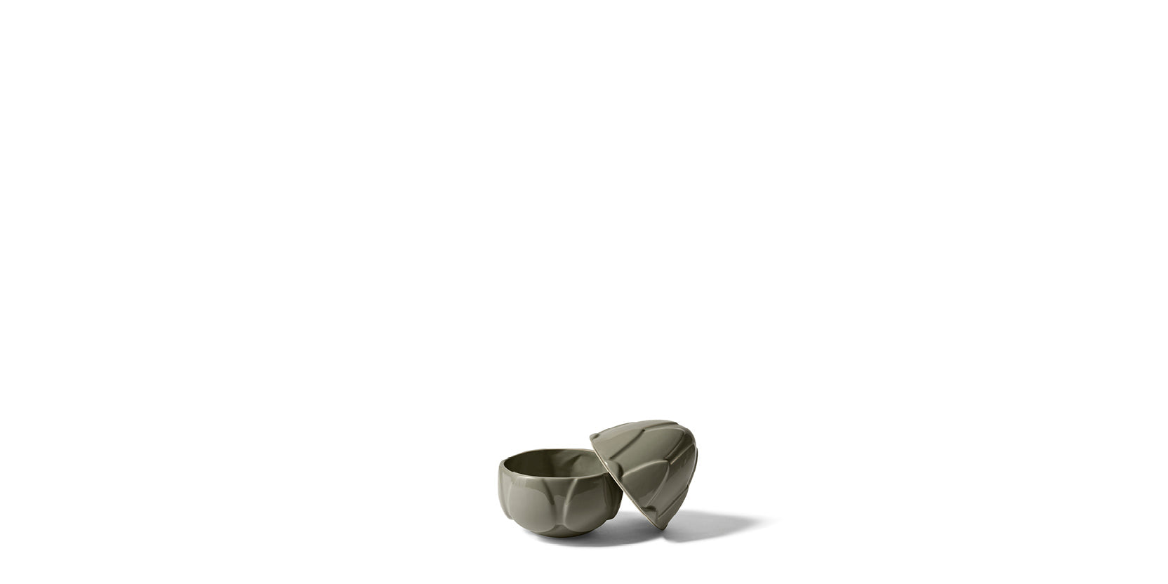 Taac "Asparagus" - glossy glazed ceramic container.