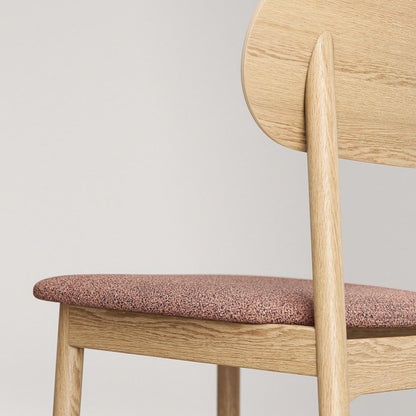 Decotique Elephant Dining Chair Natural Oak/Rust Bouclé