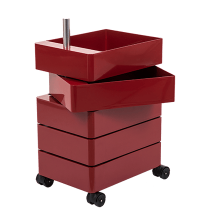 360° - ABS chest of 5 drawers with casters.