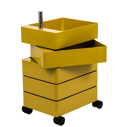 360° - ABS chest of 5 drawers with casters.